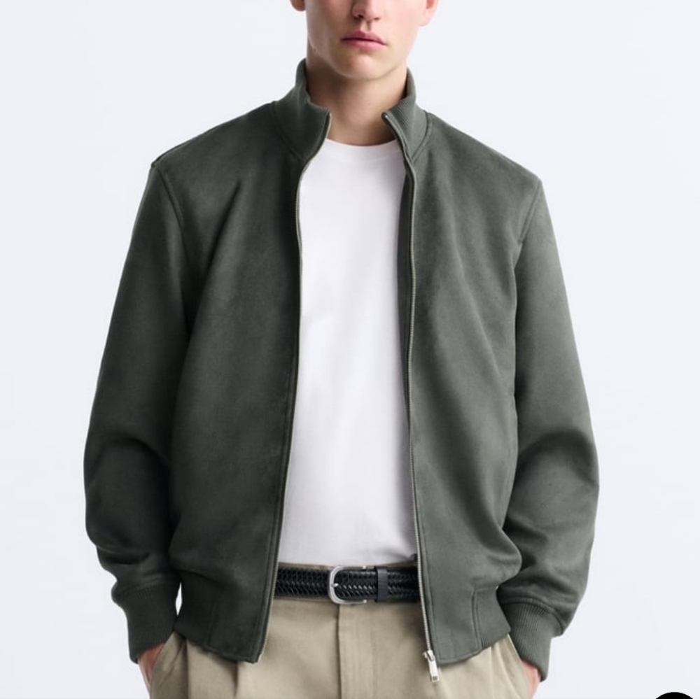 Men's Zara Faux Suede Jacket